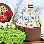 Premium Collection National Day Flowers and Chocolate