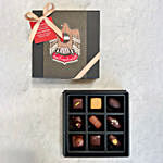 UAE National Day Truffle Box of 9 By Mirzam