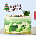 Merry Christmas Mono Cake