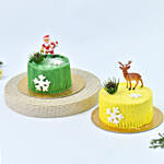Christmas Celebration Mono Cake Set of 2