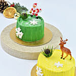 Christmas Celebration Mono Cake Set of 2