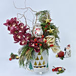 Cymbidium Flower Arrangement for Christmas