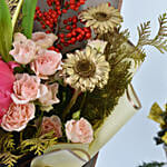 Gold Drops Christmas Flowers Bouquet