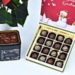 Delicious Treats and Poinsettia Combo