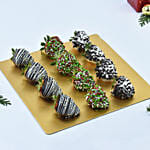 Chocolate Strawberries for Christmas