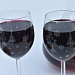 Christmas Celebration Decanter and Wine Glasses Set
