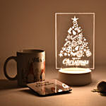 Merry Christmas Lamp and Mug Combo