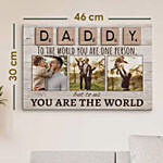 Personalised Canvas Photo Frame For DAD