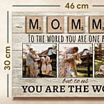 Personalised Canvas Photo Frame For MOM