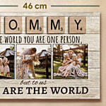 Personalised Canvas Photo Frame For MOM