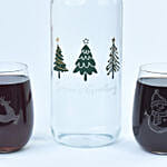 Season's Greetings Bottle and Glass Combo