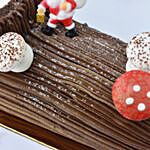 Merry Christmas Chocolate Log Cake 1 Kg