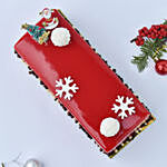 Merry Christmas Red Velvet Log Cake 1 Kg