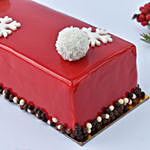 Merry Christmas Red Velvet Log Cake 1 Kg