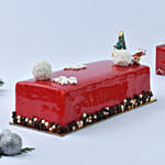 Merry Christmas Red Velvet Log Cake 1 Kg