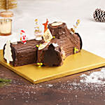 Merry Christmas Vanilla Log Cake 8 Portion