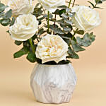 Ohara White Garden Roses Arrangement