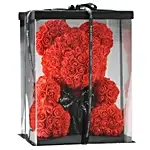 Artificial Red Roses Teddy