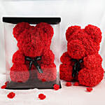 Artificial Red Roses Teddy