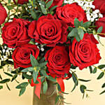 12 Red Rose in Premium Vase