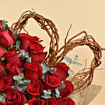 Heart and 25 Roses Bouquet