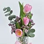 Three Tulips in a Vase