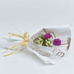 Two Purple Tulip Bouquet
