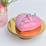 Tulips and Roses Box And Cake
