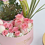 Tulips and Roses Box And Cake