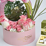 Tulips and Roses Box And Chocolate