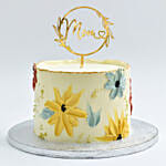 Mothers Day Special Red Velvet Floral Cake