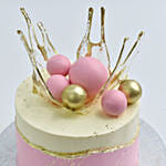 Royal Pink Crown Cake