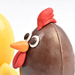 Easter Special Milk And Chocolate Hen Shape Egg Trio