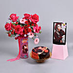 Personalised Vase Birthday Wishes Combo