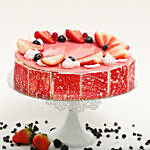 Strawberry Flavour Eggless Cake 1 Kg