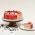Strawberry Flavour Eggless Cake 1 Kg