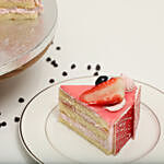 Strawberry Flavour Eggless Cake 1.5 Kg