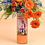 Personalised Vase Birthday Wishes For Him