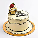 Red Velvet 2D Cup Cake On Cake