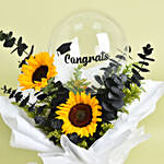 Graduation Sunflower Bouquet