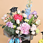 Congrats Graduate Flowers with Cake