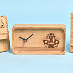 Pesonalised Wooden Desk Organizer for Dad