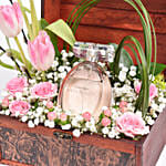 Tulip treaure chest with perfume for her