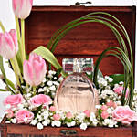 Tulip treaure chest with perfume for her