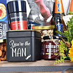 You are the Man Drinks and Munchies Crate