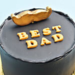 Best DAD Black and Golden Cake
