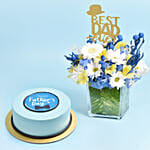 Best Dad Ever Flowers and Cake