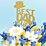 Best Dad Ever Flowers and Frame