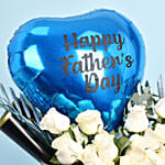 Happy Fathers Day Flower Balloon & Cake