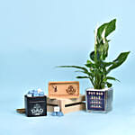 Pot Dad Peace Lilly Combo